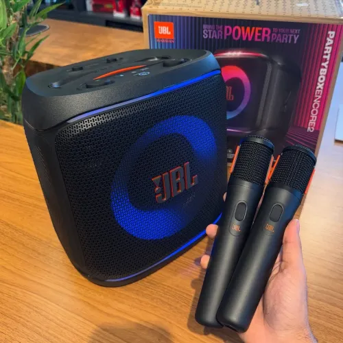Jbl PartyBox Encore2 c/ 2 Microfones - Pronta Entrega (Novo, Lacrado e Garantia)