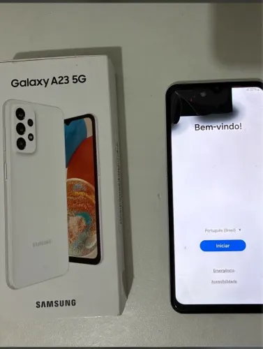 celular samsung galaxy a23 5g 128gb branco