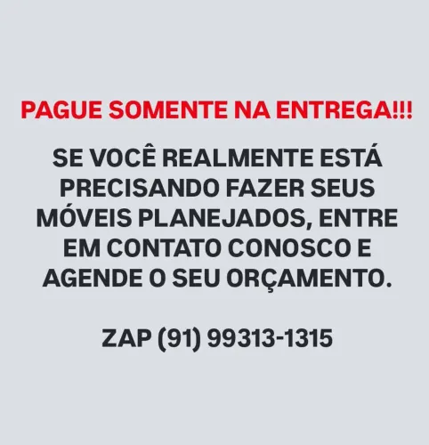 PAGAMENTO SOMENTE NA ENTREGA Móveis planejados