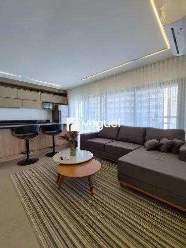 Apartamento mobiliado de 50m² com 1 quarto para alugar no bairro Cambuí, Campinas/SP