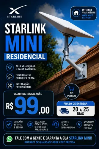 Instalação De Internet Via Satélite Residencial E Rural