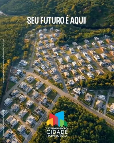 Loteamento Cidade Universitária Lotes Planos Pronto para Construir