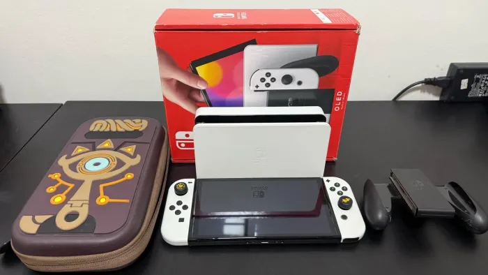 Nintendo Switch Oled Branco Desbloqueado