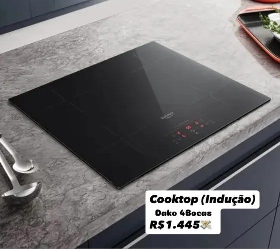 Cooktop por indução 4Bocas