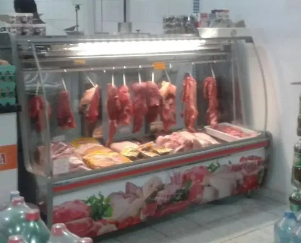 BALCÃO AÇOUGUE AVÍCOLA E CARNES INOX 2.00 METROS POLO FRIO LINHA 1.200
