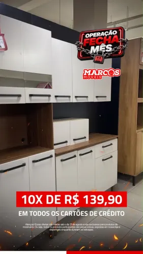 Armário de cozinha completo com 4 peças