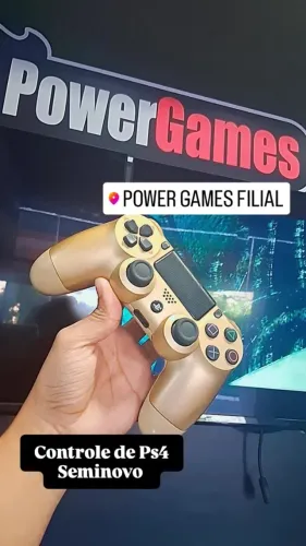 CONTROLE DE PS4 DOURADO - SEMINOVO - ORIGINAL 