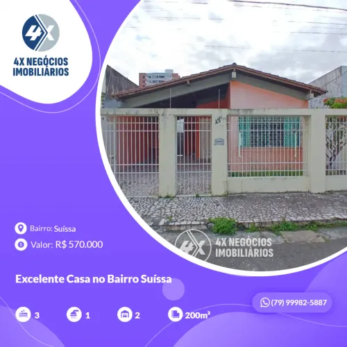Excelente Casa no Bairro Suíssa