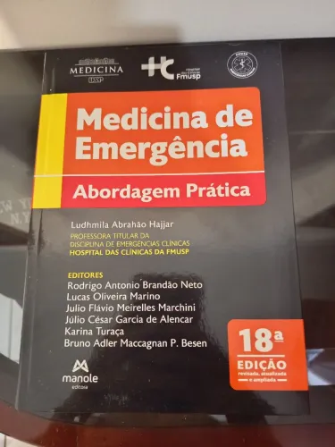 Livro Medicina de Emergência: Abordagem na Prática 18 edição FMUSP