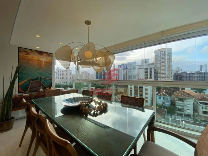 Apartamento com 3 dormitórios à venda, 191 m² por R$ 3.850.000,00 - Embaré - Santos/SP