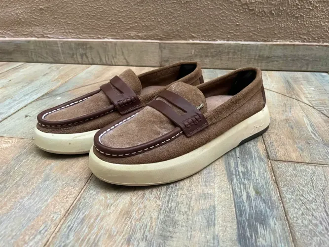 Mocassim Jef Masculino Marrom - Usado 1x - Excelente Estado