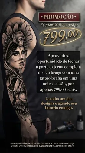 Promoção tatuagem R$ 799