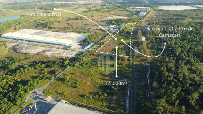 VENDA OU LOCAÇÃO - Área logística à venda em Camaçari Bahia | 55.000m² plano, beira de pis