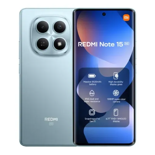 Smartphone Xiaomi Redmi Note 15 5G NFC Azul 8GB RAM 256GB ROM 6 MESES DE GARANTIA PELA LOJ