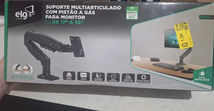 SUPORTE ARTICULADO ELG F80N - NOVO