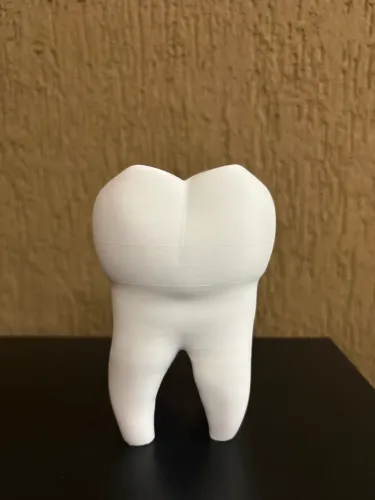 Porta Canetas Lápis em Formato Dente Decorativo Odontologia Dentista