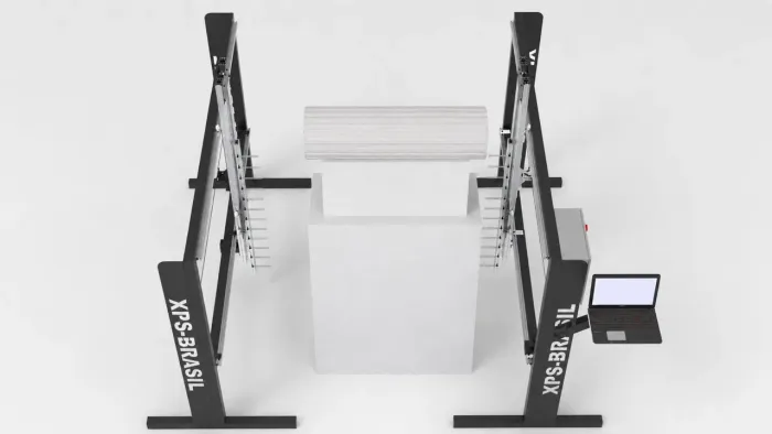 Maquina cnc Fio quente corte isopor e XPS- 10 fios simultâneos 
