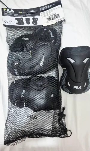 Kit de proteção FILA - Patins, Skate ou Bike - tamanho M 