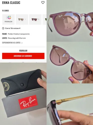 Rayban Novo modelo Erika