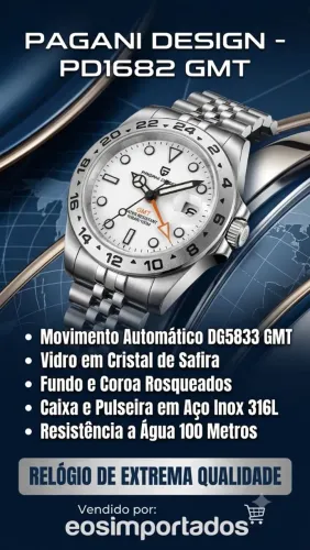 Pagani design pd1682 automático gmt