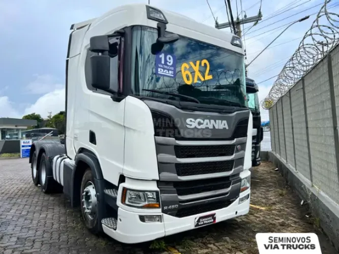 Caminhão Scania R450 6x2 2019/2019 Susp. AR / Revisado e com garantia 3 meses