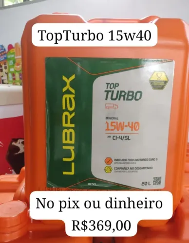 Óleo de motor lubrax 15w40