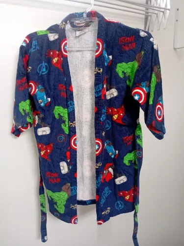 Roupão infantil super herois