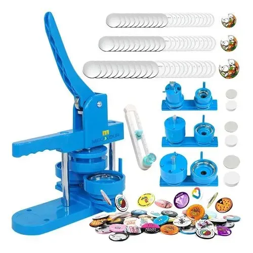 Máquina de fazer bottons Mecolour azul