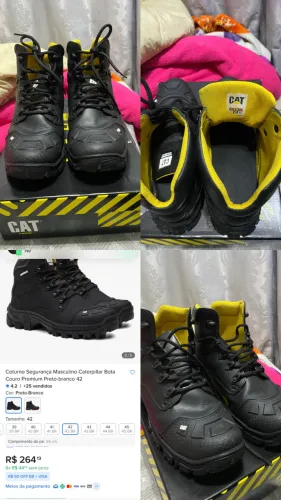 Bota adventure Caterpilar com C.A couro 