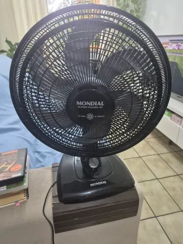 Ventilador De Mesa 40cm Super Power Mondial Preto Excelente