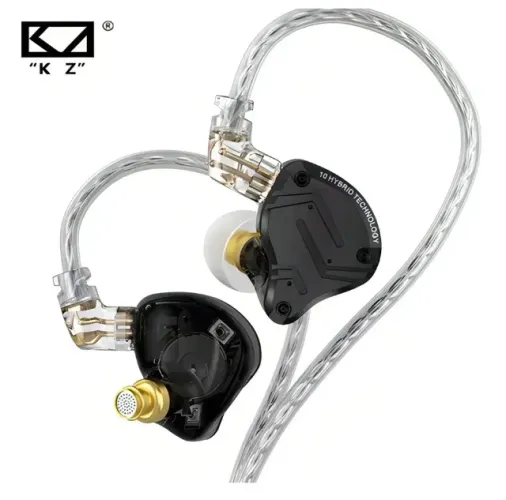 Fone Kz Zs10 Pro X Sem Microfone Monitores Hifi Profissional de Palco Retorno Original