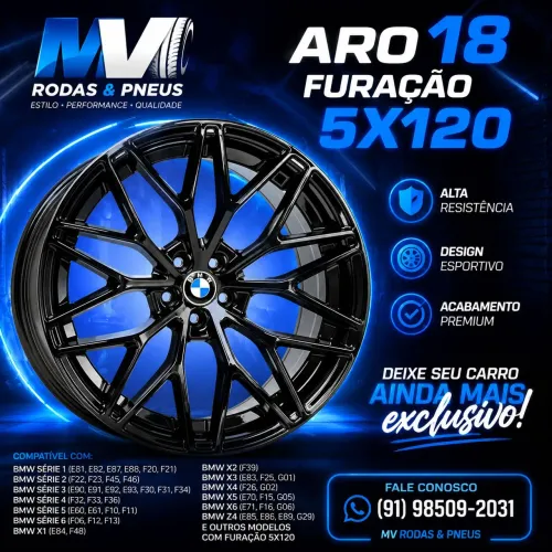 JOGO DE RODAS ARO 18 5X120