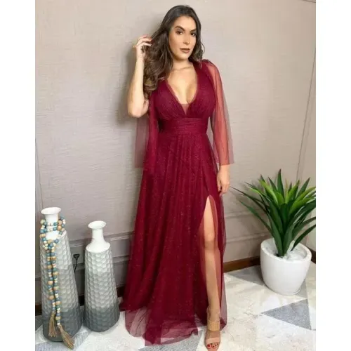 Vendo vestido marsala