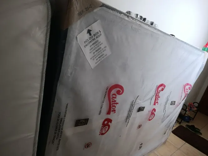 Cama box casal castor nova