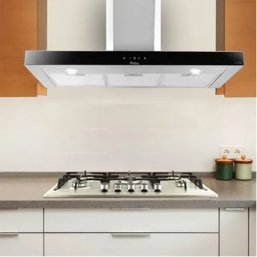 Coifa de Teto Philco 90cm Inox 6 Bocas Painel Touch PCO90I