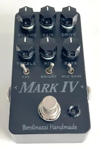Pedal de distorção para guitarra Berdinazzy MK4, feito à mão, com timbre estilo Mesa Boogi