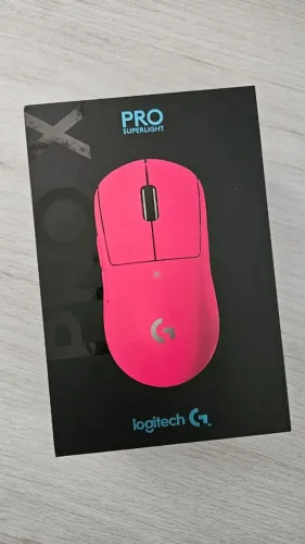 Mouse Gamer Sem Fio Logitech G Pro X Superlight Rosa (Magenta) - Usado