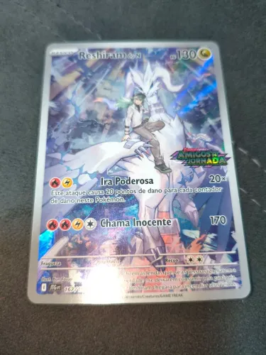 Carta Pokémon Reshiram Do N 167/159 - Ilustração Rara Original Copag