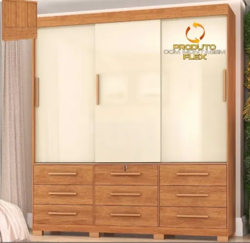 Roupeiro Deslizante Linho 200