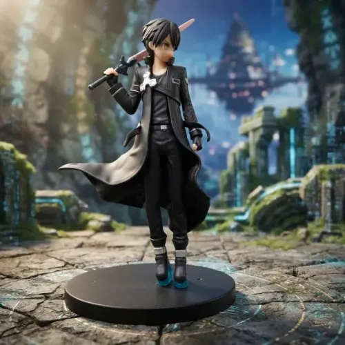 Boneco em PVC do Kirito Kirigaya Sword Art Online 18 cm