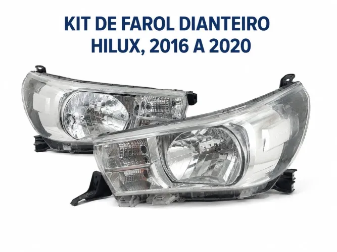 Par de faróis Toyota hilux original