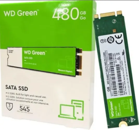 SSD WD Green 480GB M.2 SATA NOVO Lacrado - Nunca Usado