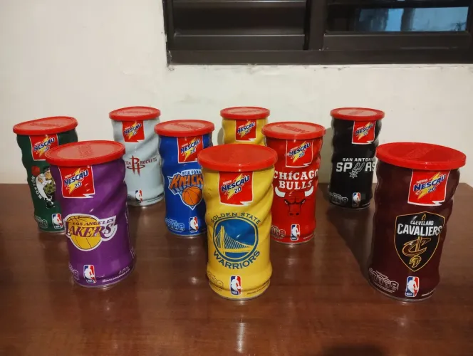Latas colecionáveis NBA Nescau