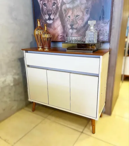 Aparador Buffet Zeus 3 Portas 1 Gaveta Entrega Rápida