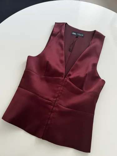 Blusa Zara - nova - vermelha