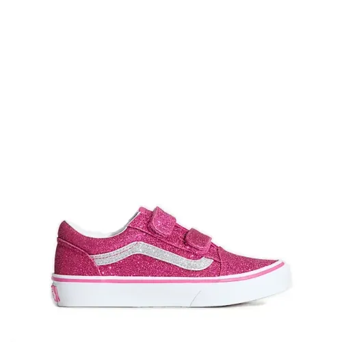 Tenis Vans Infantil Old Skool V Glitter Rosa
