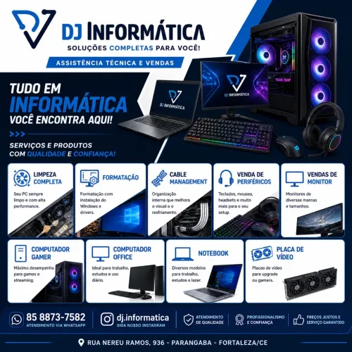 Serviços em Computadores e notebooks