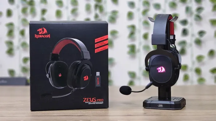 Headset Gamer Sem Fio Redragon Zeus Pro, 7.1, Driver 53mm, Bluetooth, Preto - H510-PRO