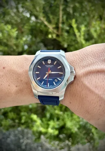 Relógio Victorinox I.N.O.X. Fundo Azul Original