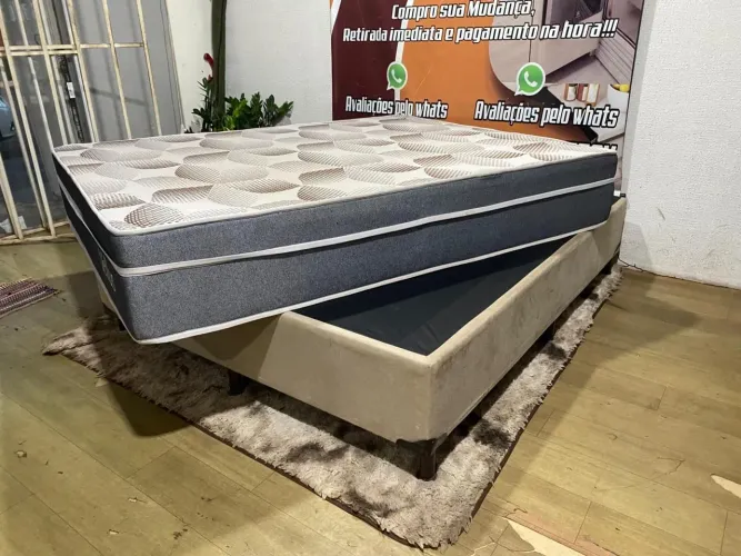 Cama box casal Queen NOVA ((ENTREGO GRATIS))